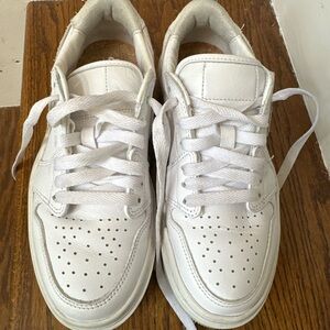 Nike Air Jordan 1 elevate platform White Leather Sneakers